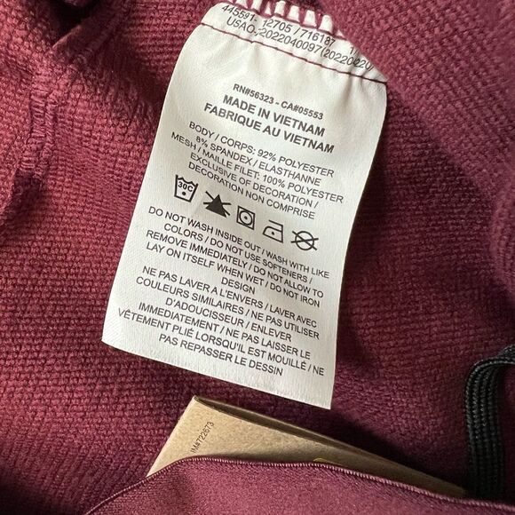 Nike Flex Vent Max Men's Dri-FIT Training Pants Maroon - Picture 8 of 8